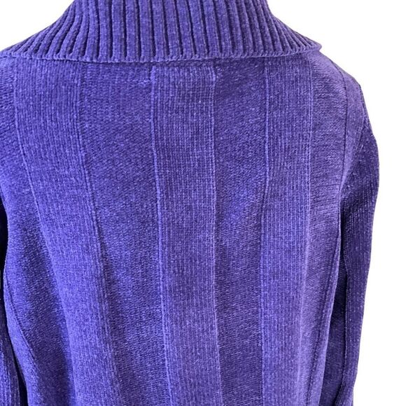 KAREN Scott Pullover Sweater Size S Purple Wide rib pattern - Picture 9 of 15